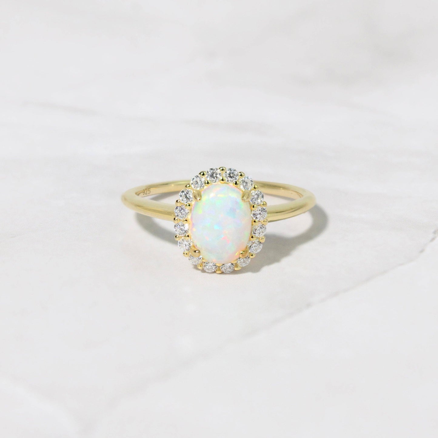 Oval Opal Ring