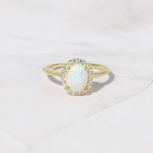 Oval Opal Ring
