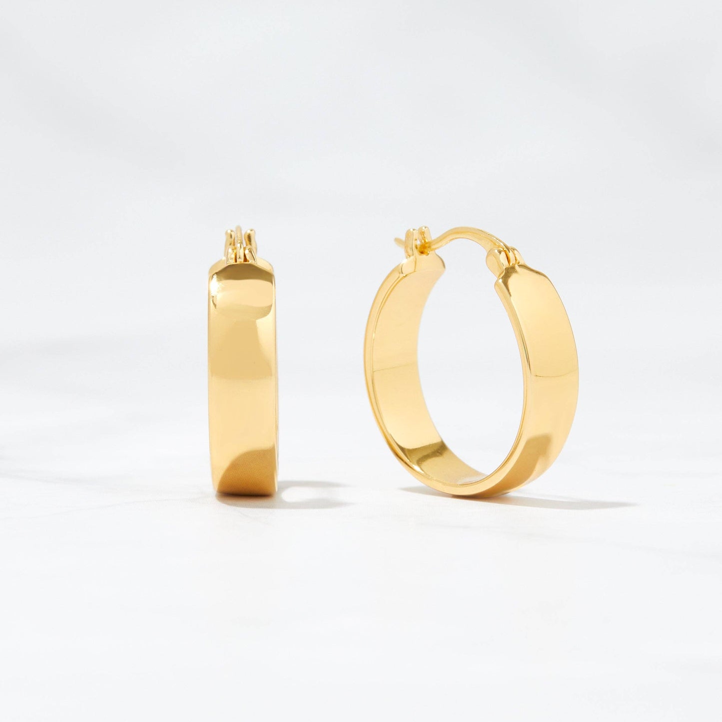 Gold Chunky Hoop Earrings
