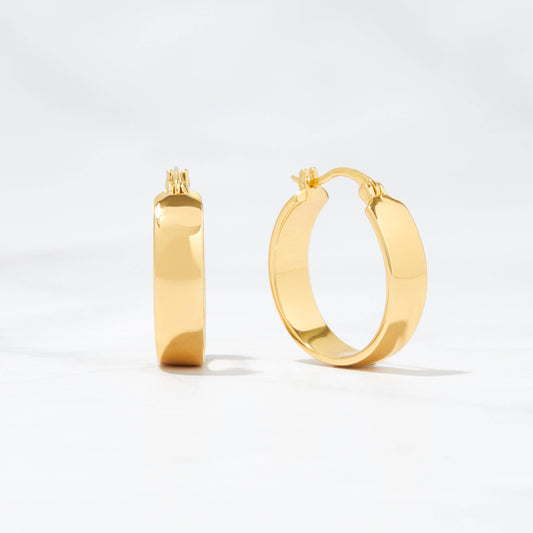 Gold Chunky Hoop Earrings