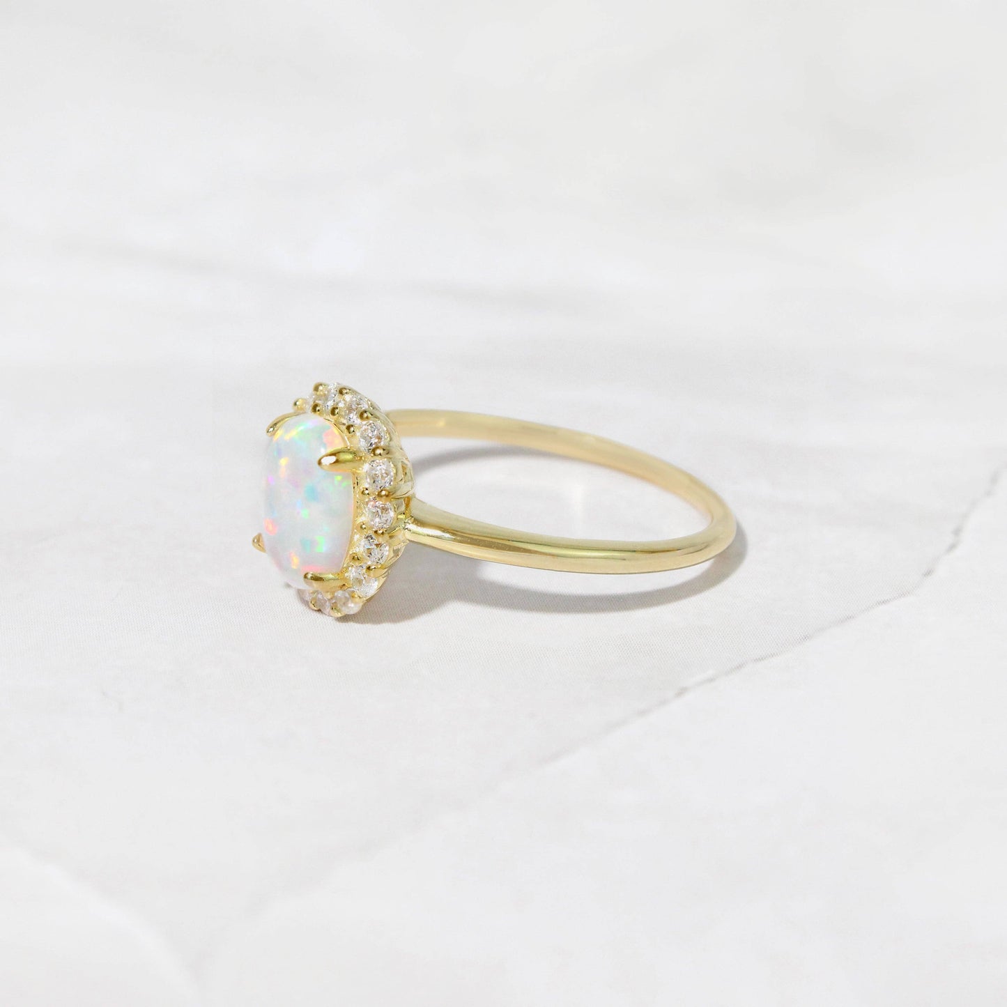 Oval Opal Ring