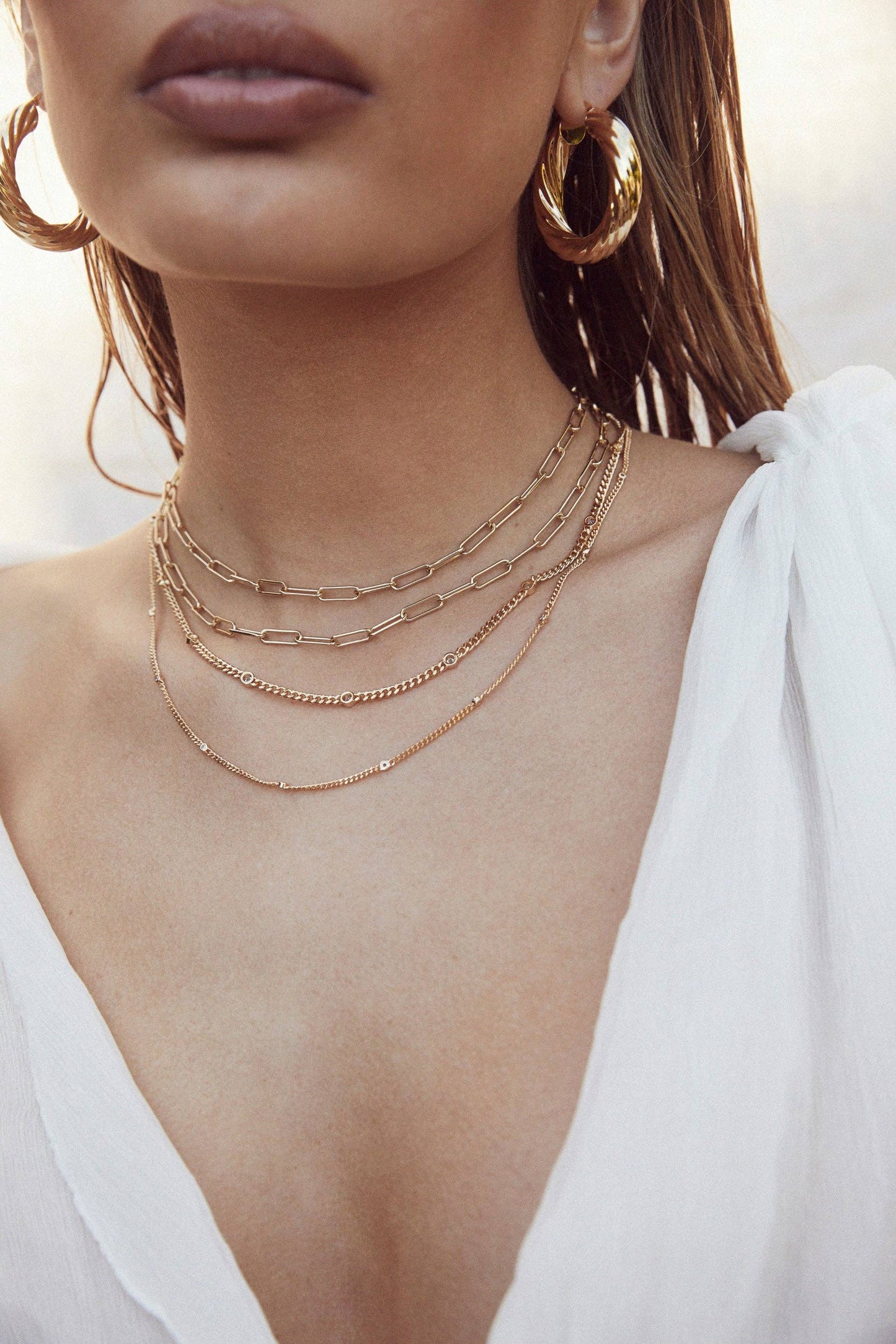 E V A Petite Daisy Link Chain