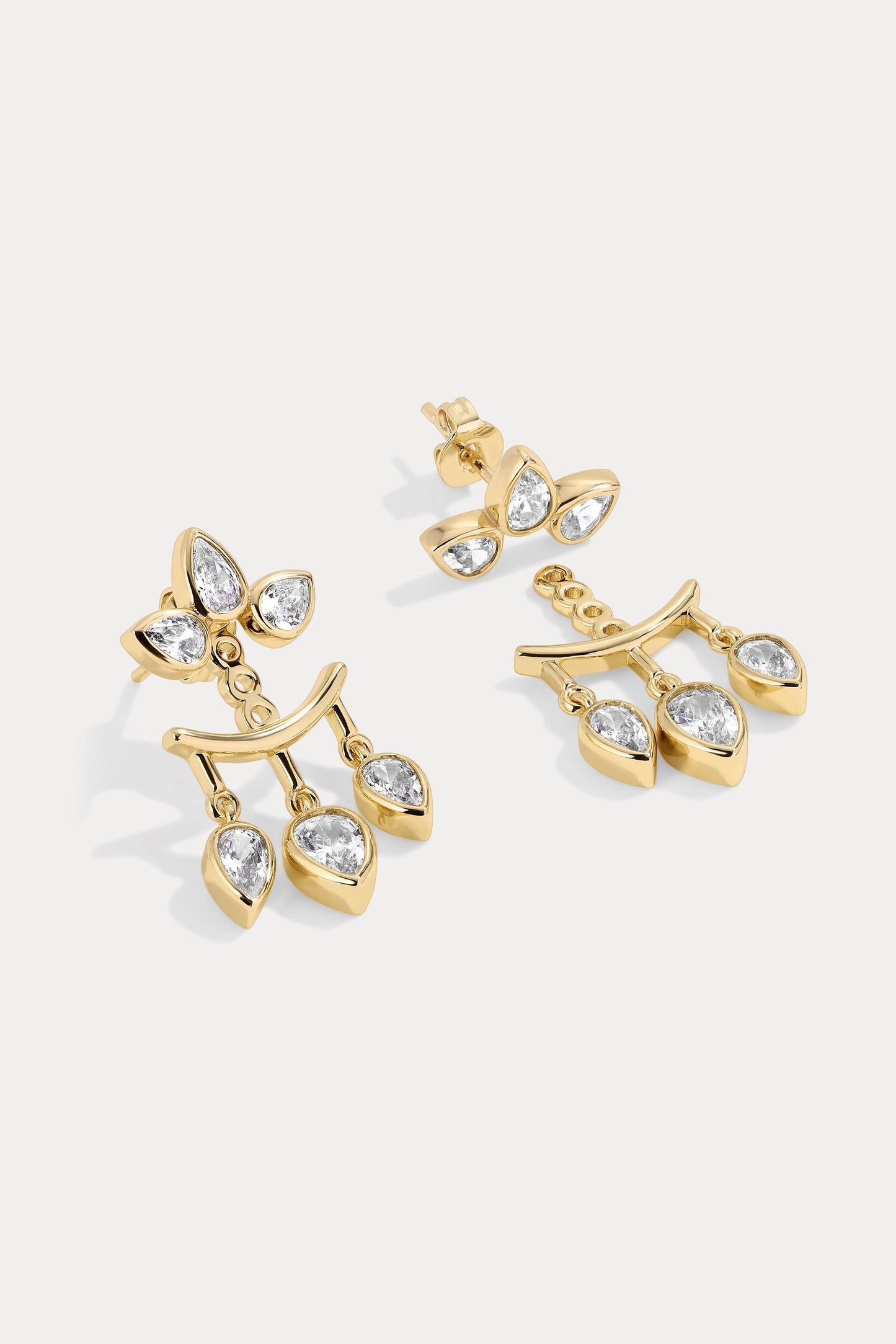 Aurora Ear Jacket and Stud Earrings