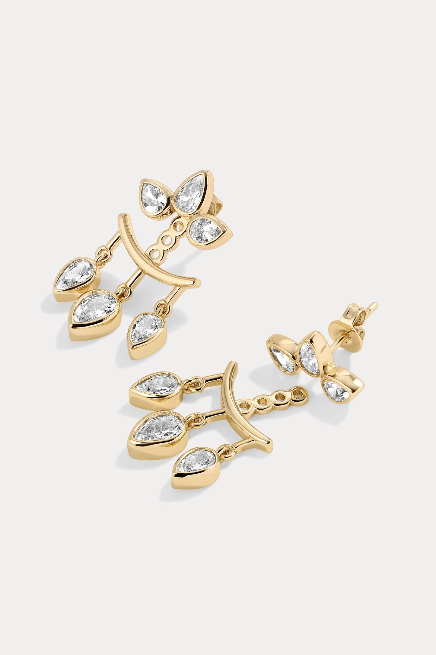 Aurora Ear Jacket and Stud Earrings