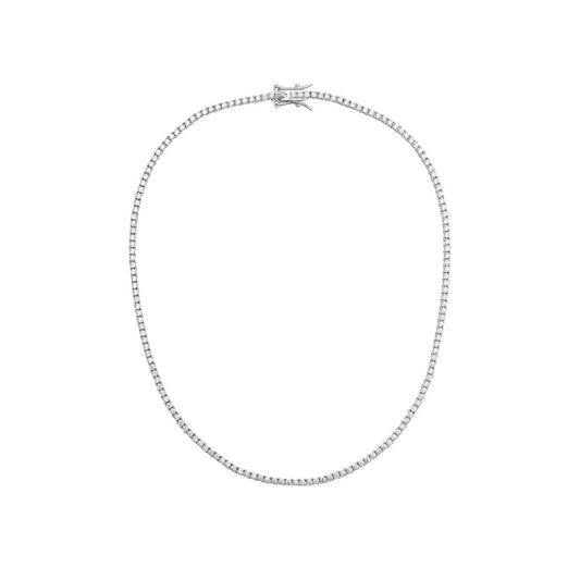 Amina Tennis Necklace Silver