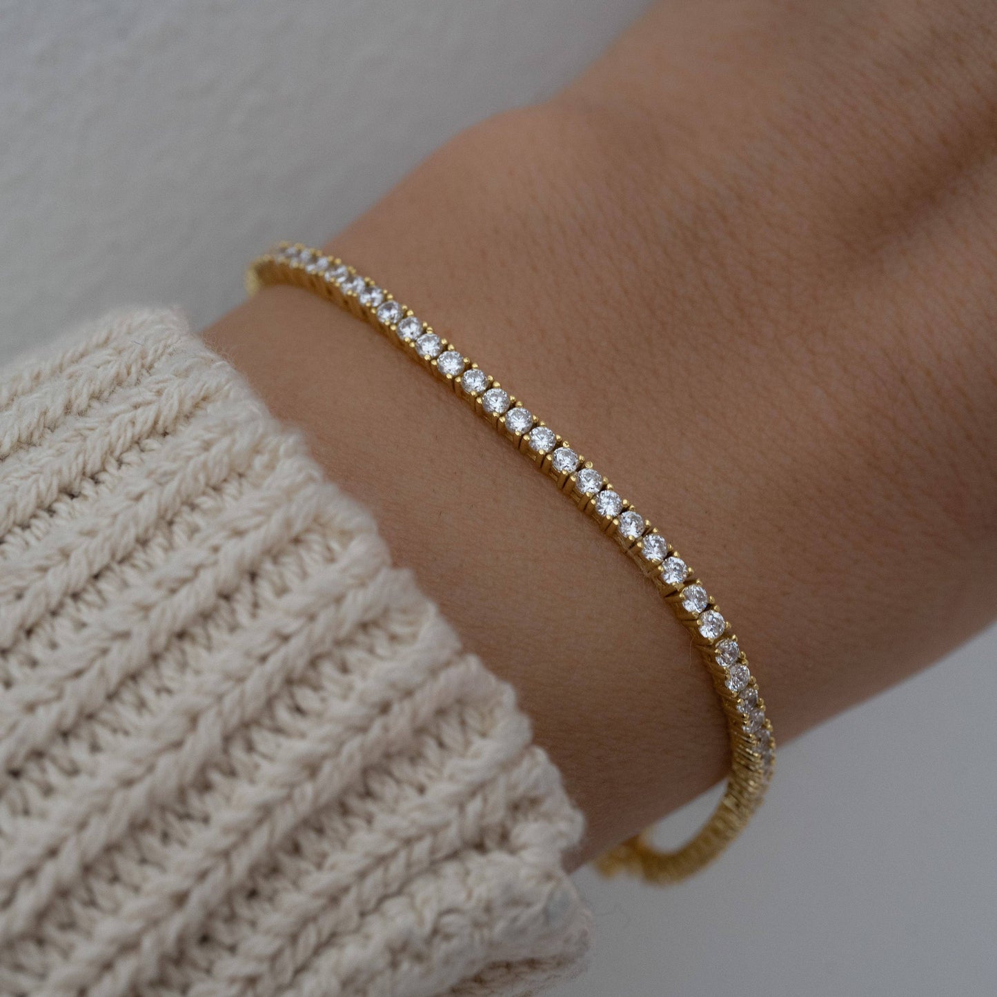 Amina Gold Tennis Bracelet