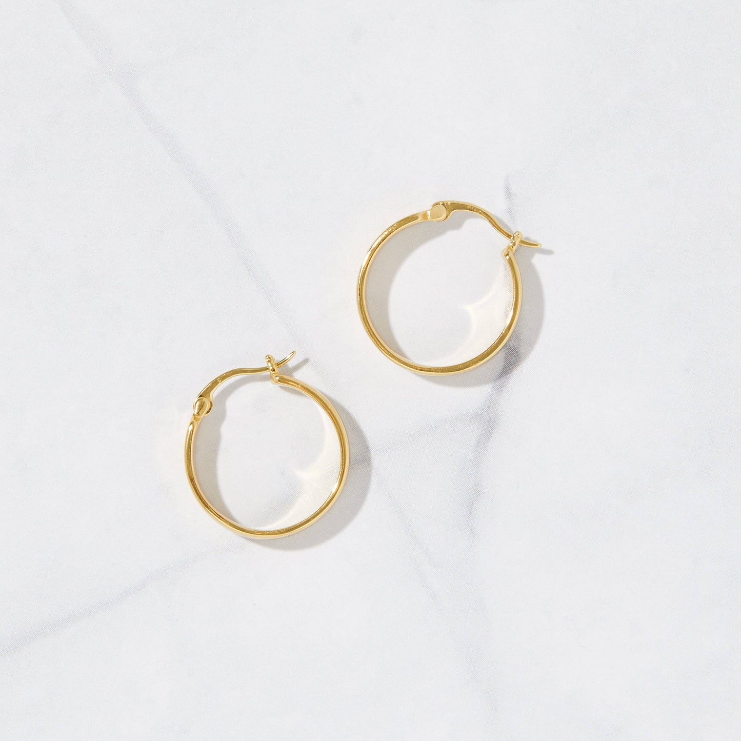 Gold Chunky Hoop Earrings