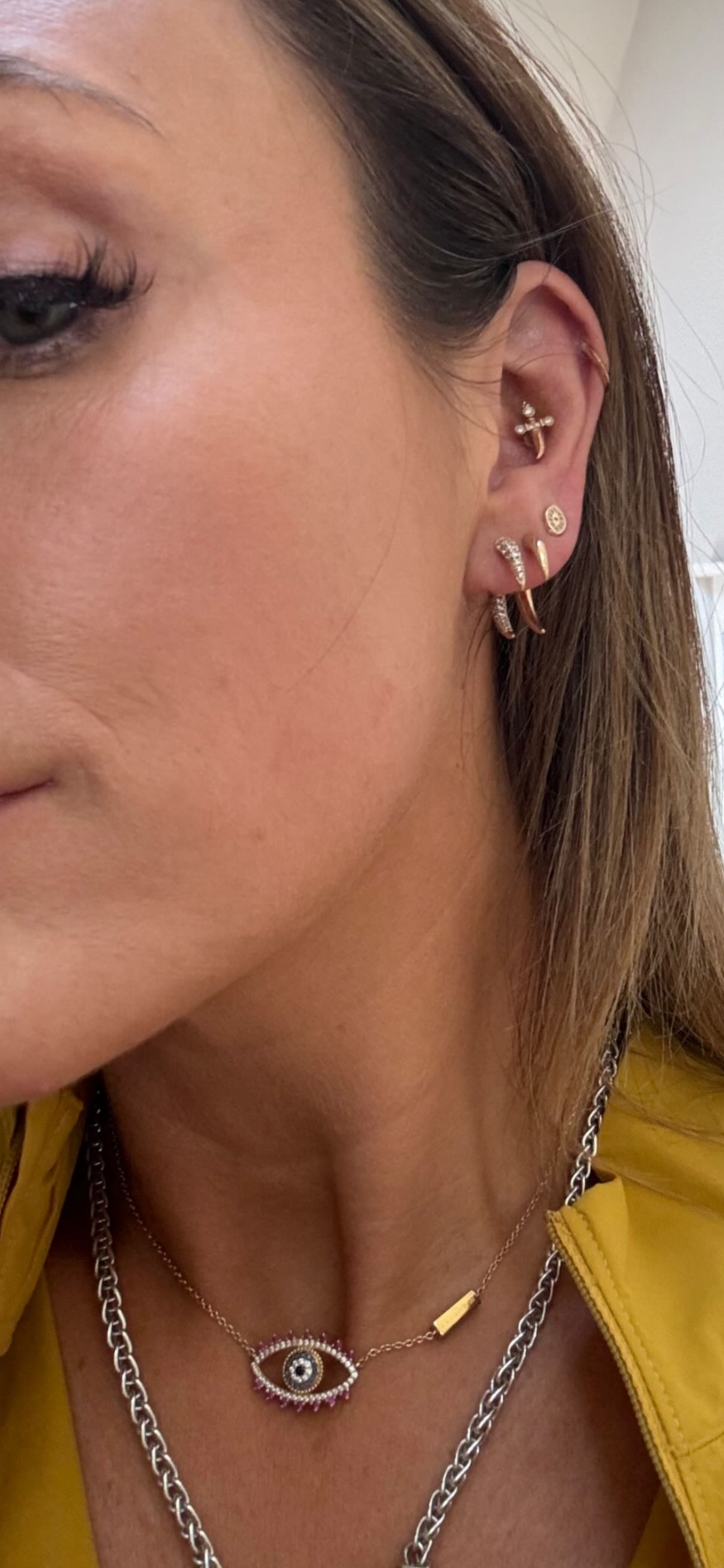 Smooth Gold Tusk Ear Jacket