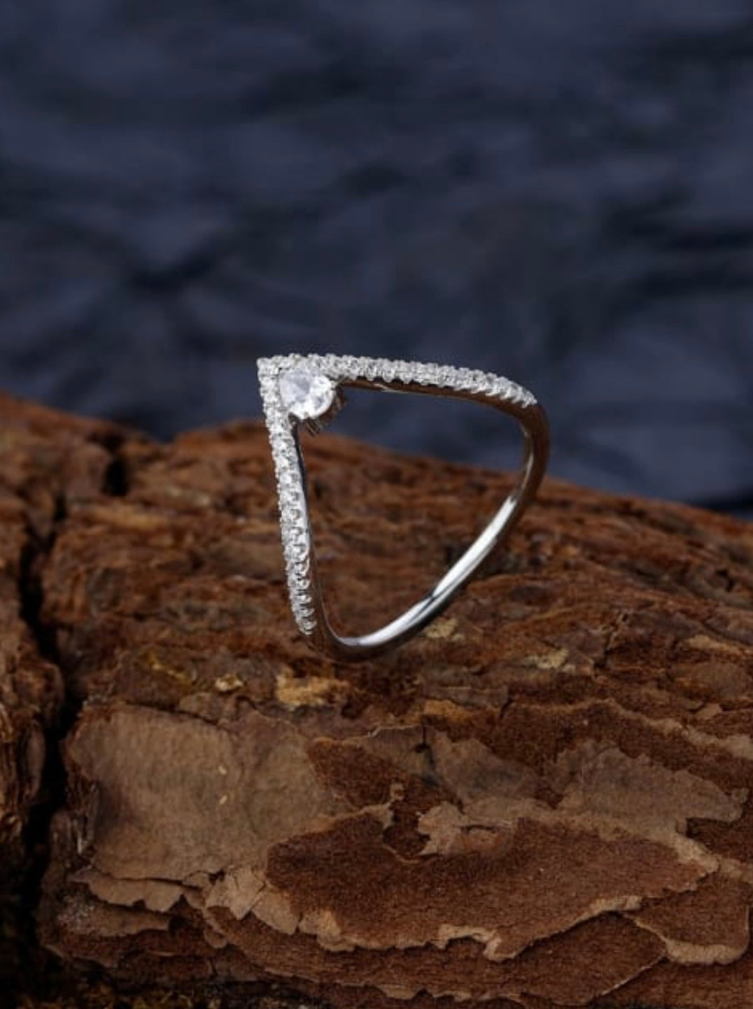 Silver Wishbone Ring
