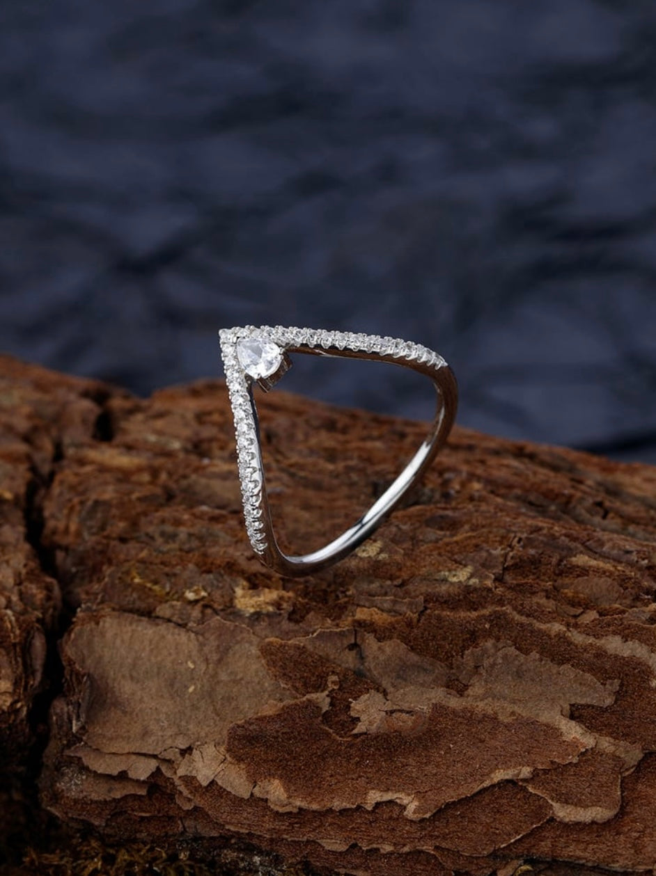 Silver Wishbone Ring