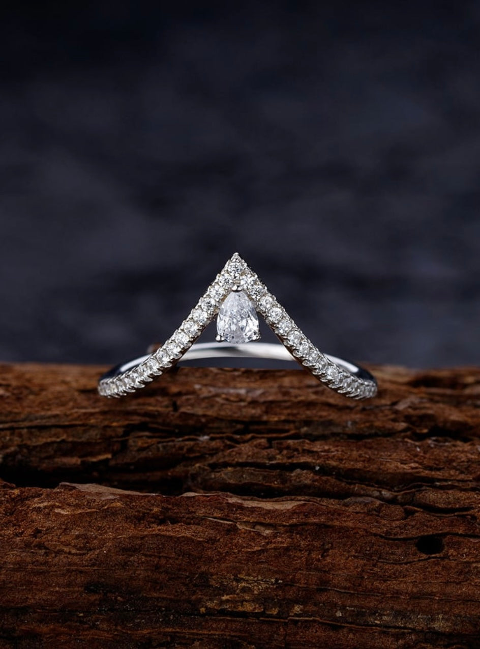 Silver Wishbone Ring