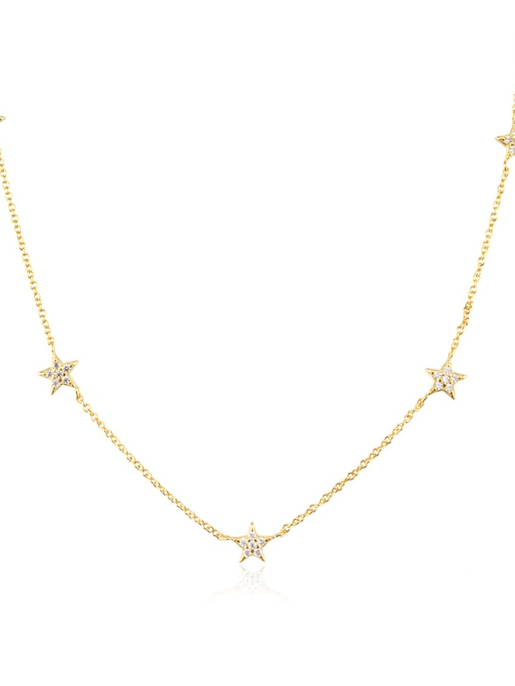 Pave Star Necklace