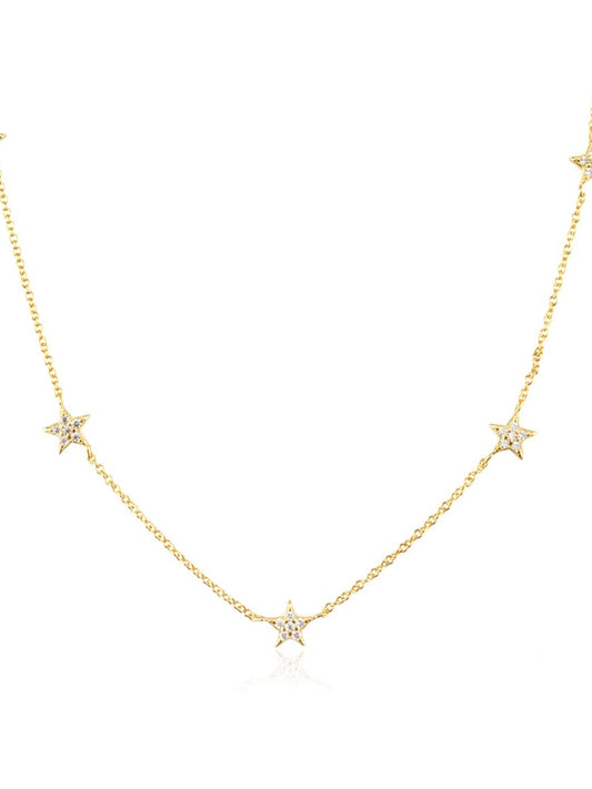 Pave Star Necklace