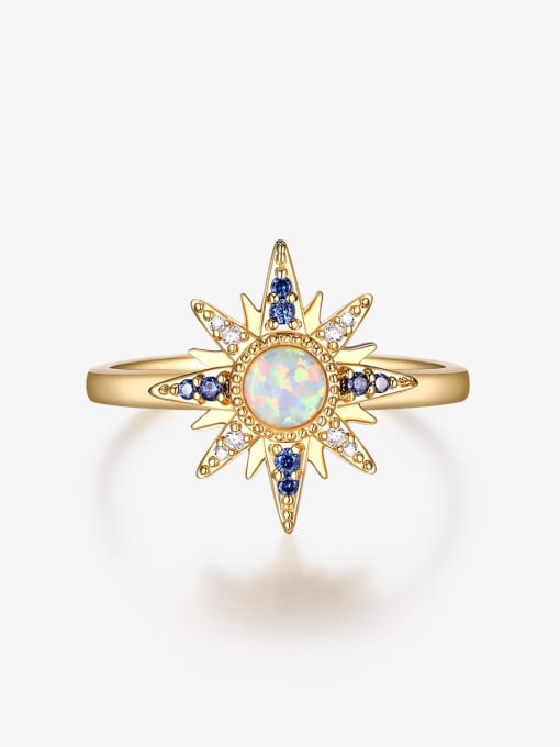 Cosmic Opal Ring Gold