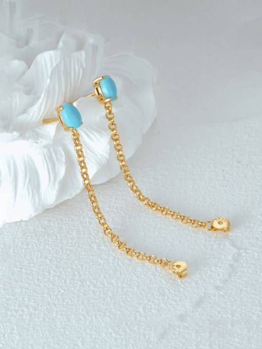 E V A Turqouise Ear Chain