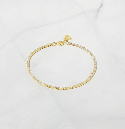 Petite Gold Tennis Bracelet
