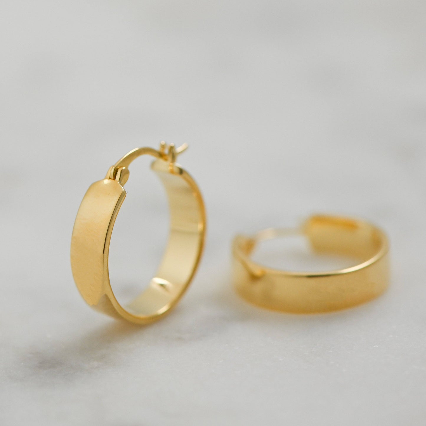 Gold Chunky Hoop Earrings