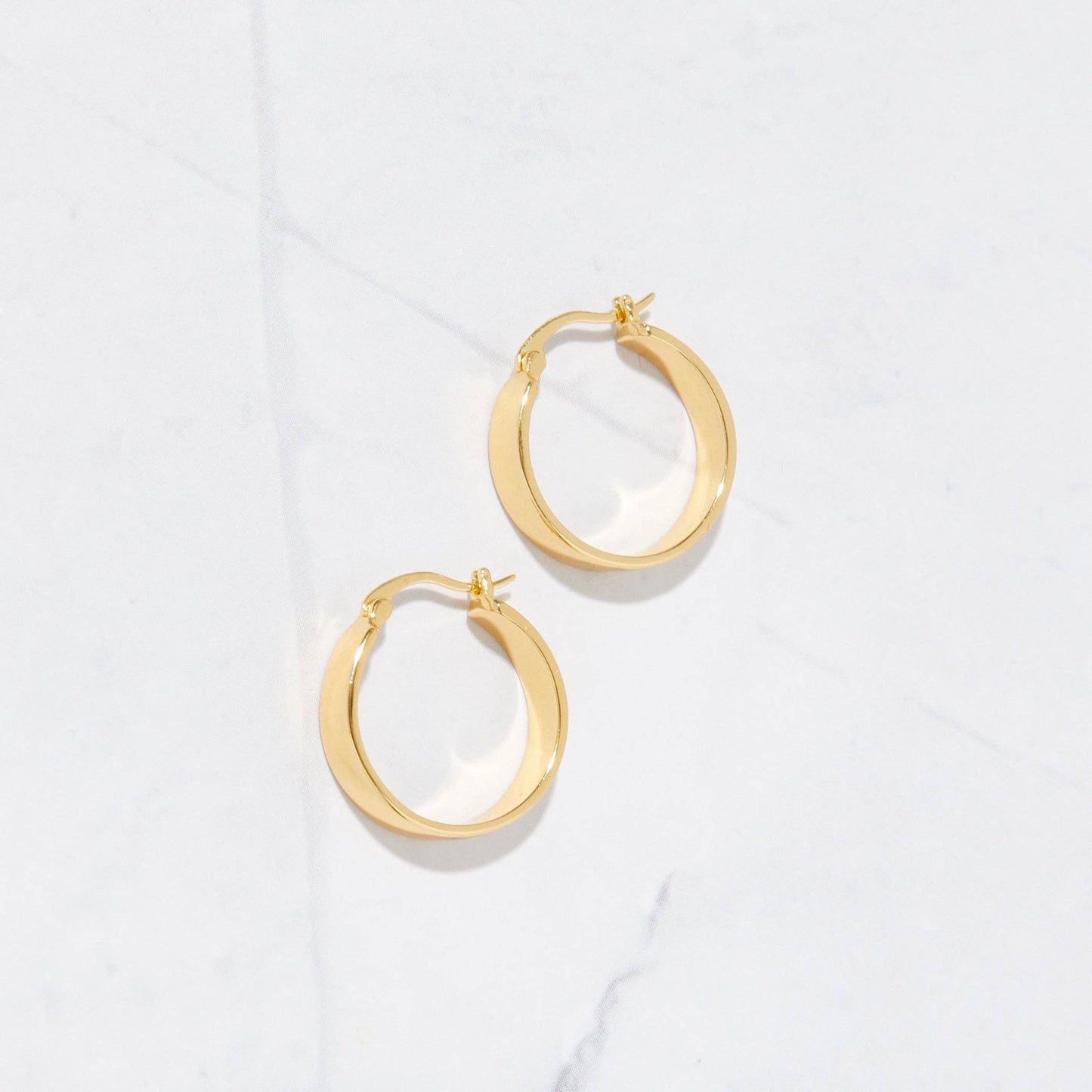 Gold Chunky Hoop Earrings