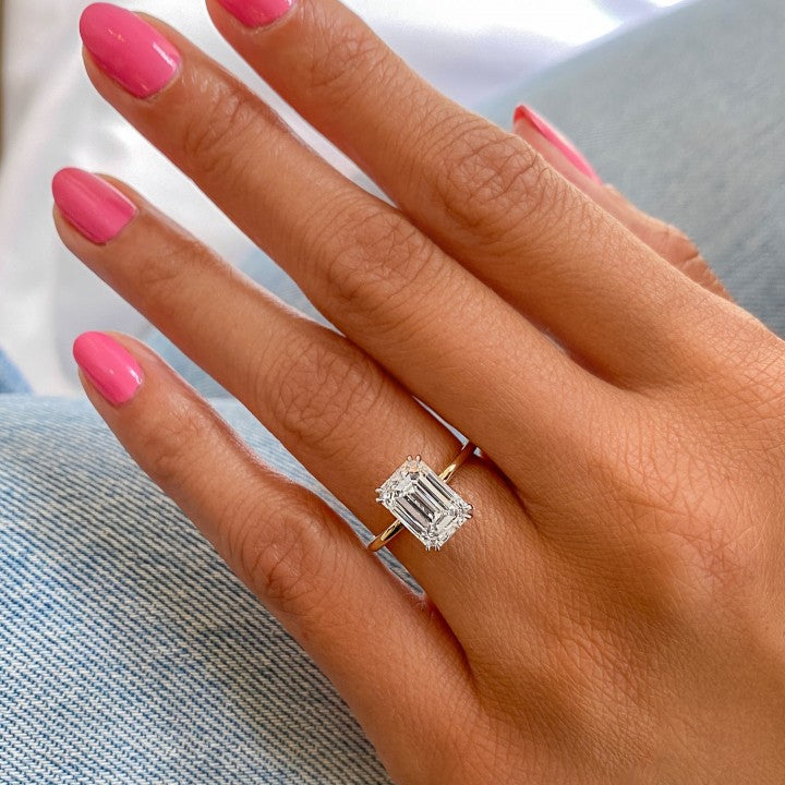 3.01 ct Emerald Cut Diamond Ring