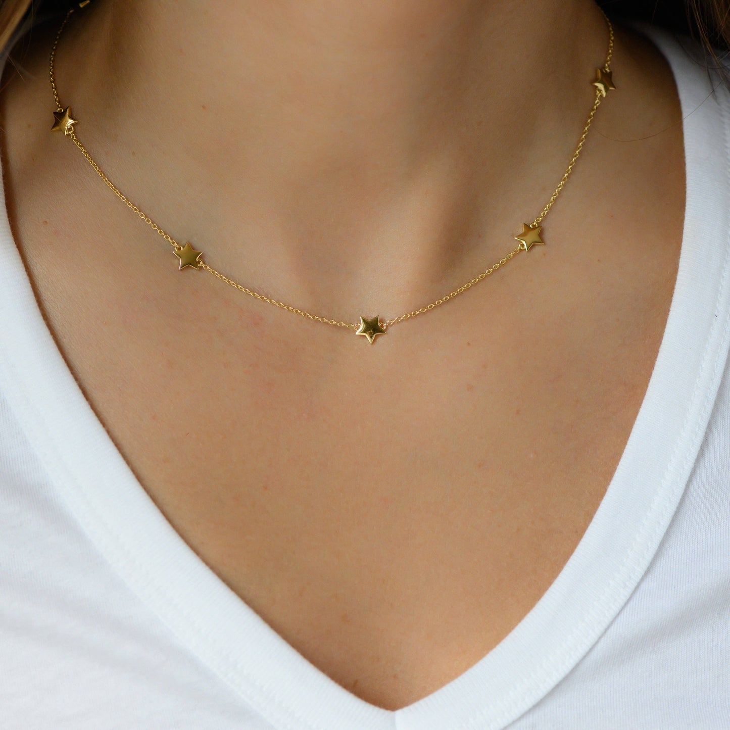 Gold Star Necklace
