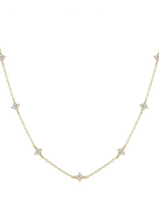 Trillium Necklace Gold