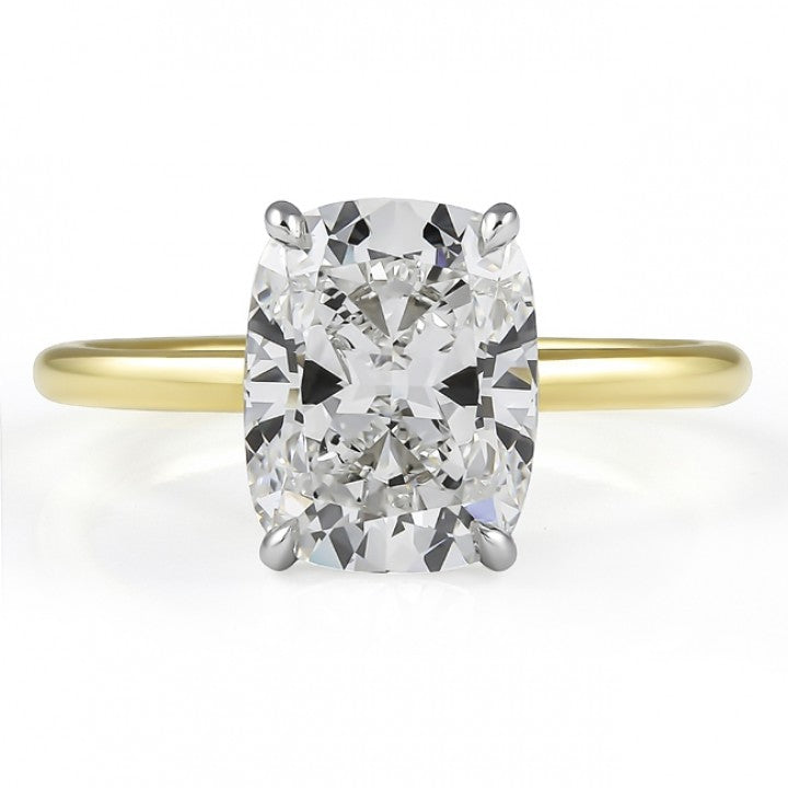 2.88 ct Cushion-Cut Diamond Solitaire