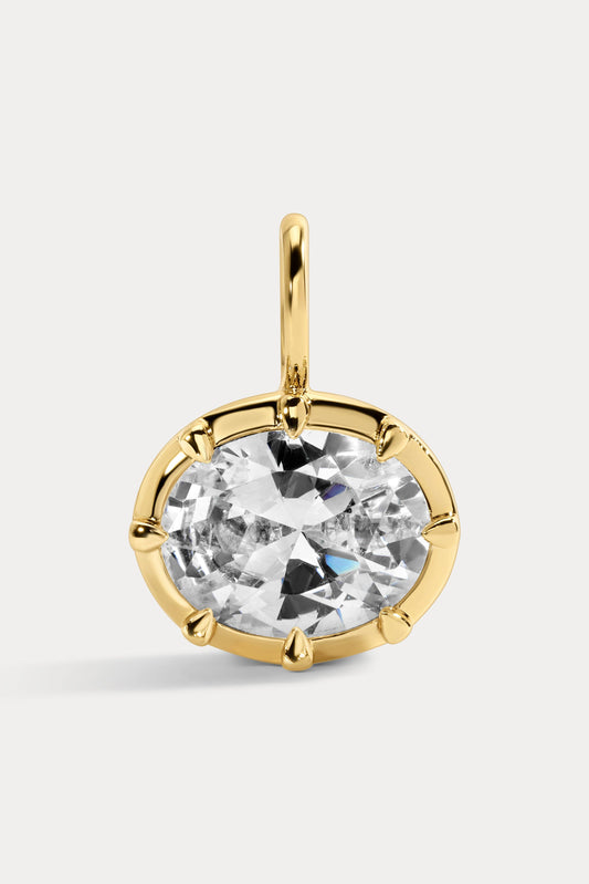 Mara Oval Charm: Gold