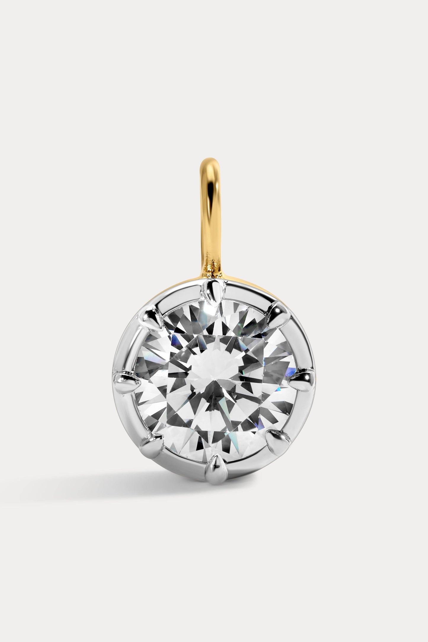 Mara Round Charm: Two Tone