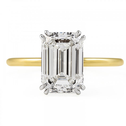 3.01 ct Emerald Cut Diamond Ring