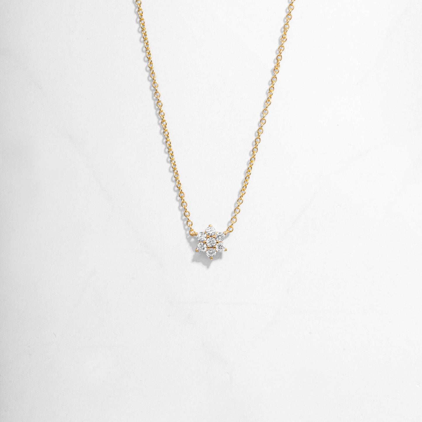 Flower Necklace: Gold