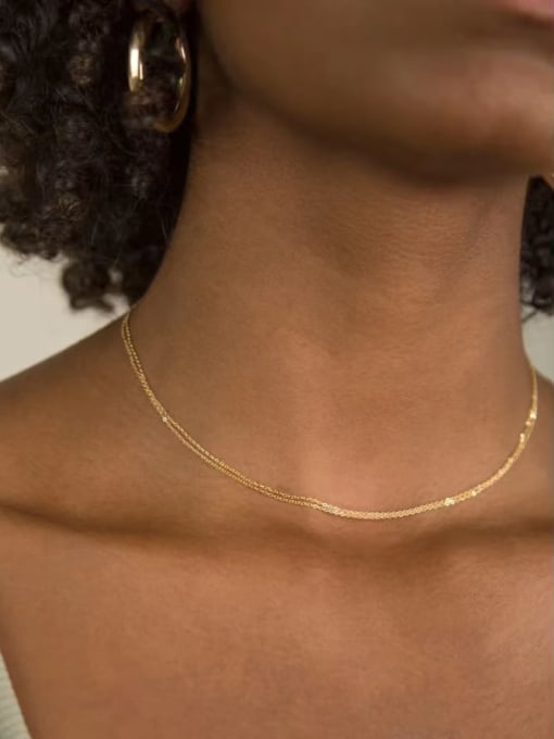 Double chain necklace