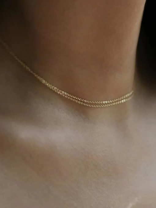 Double chain necklace