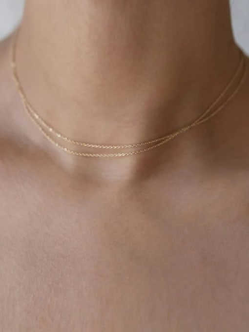 Double chain necklace