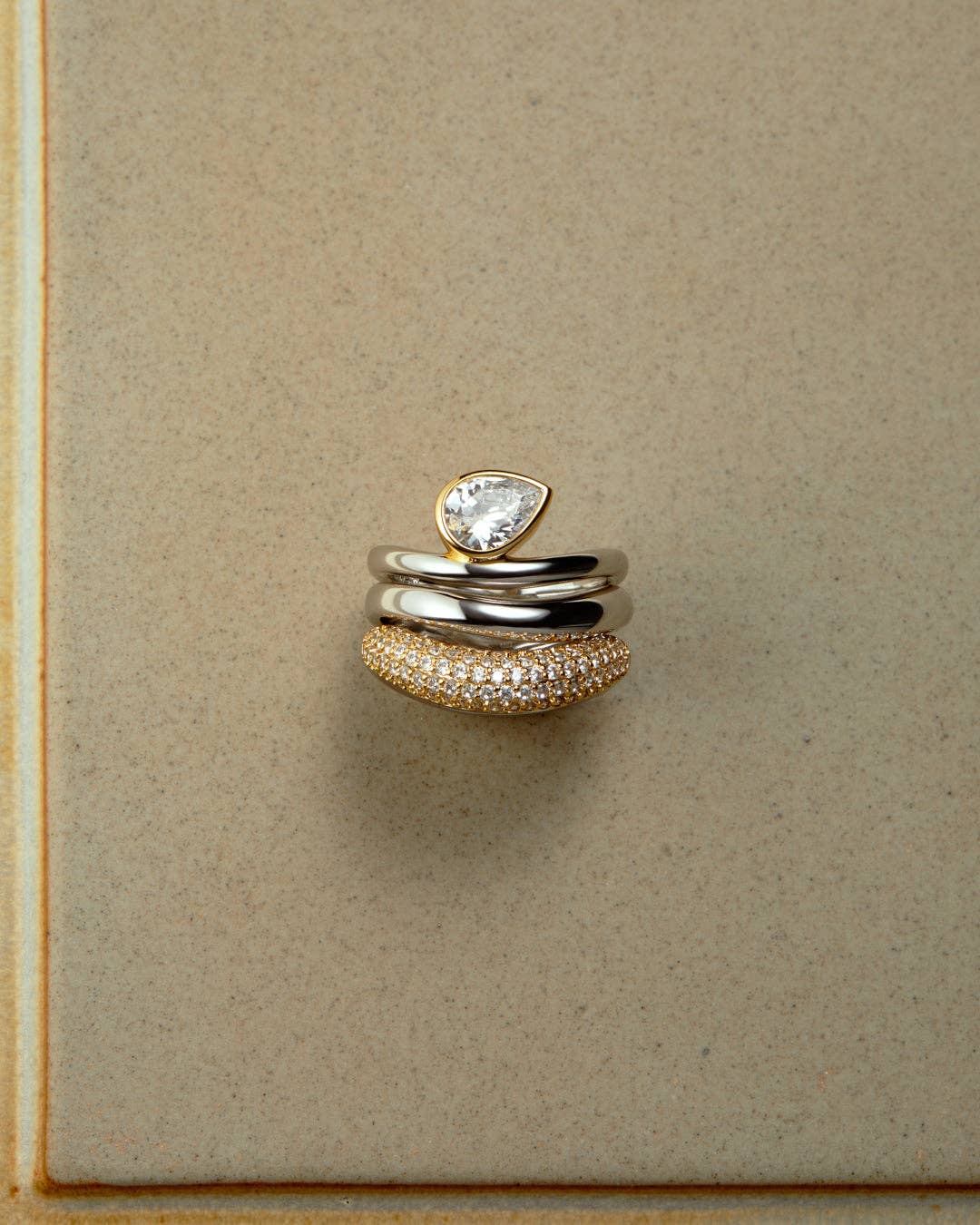 Marais Wave Ring Set