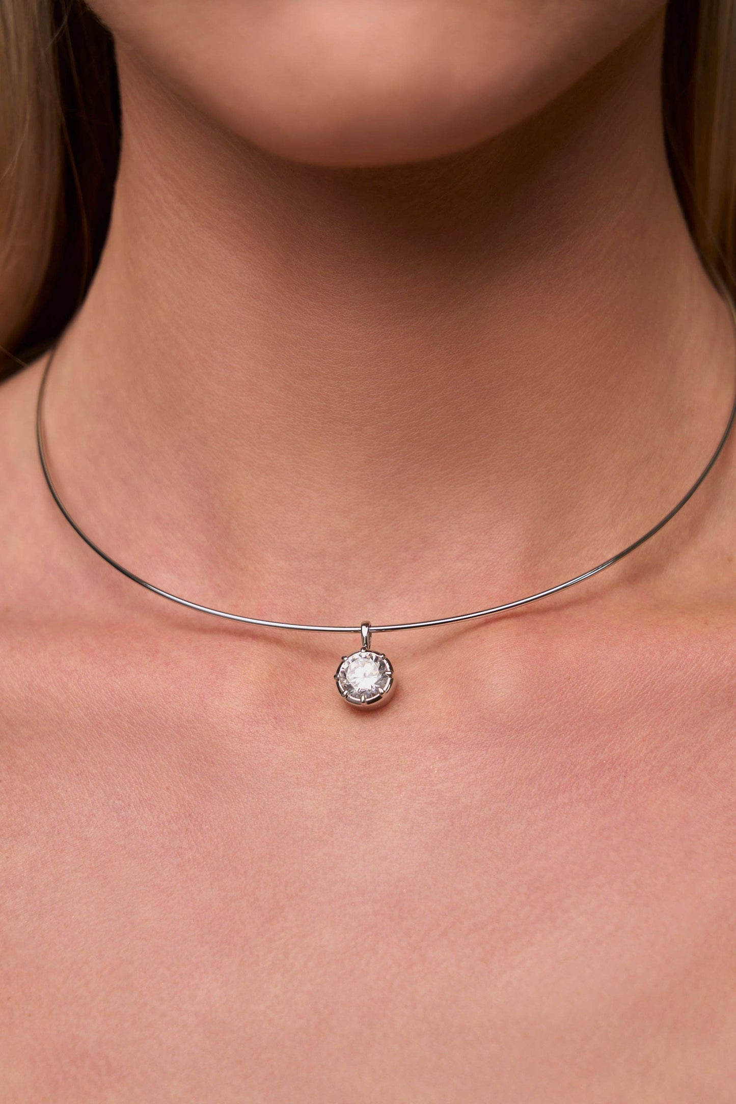 Mara Round Charm: Two Tone