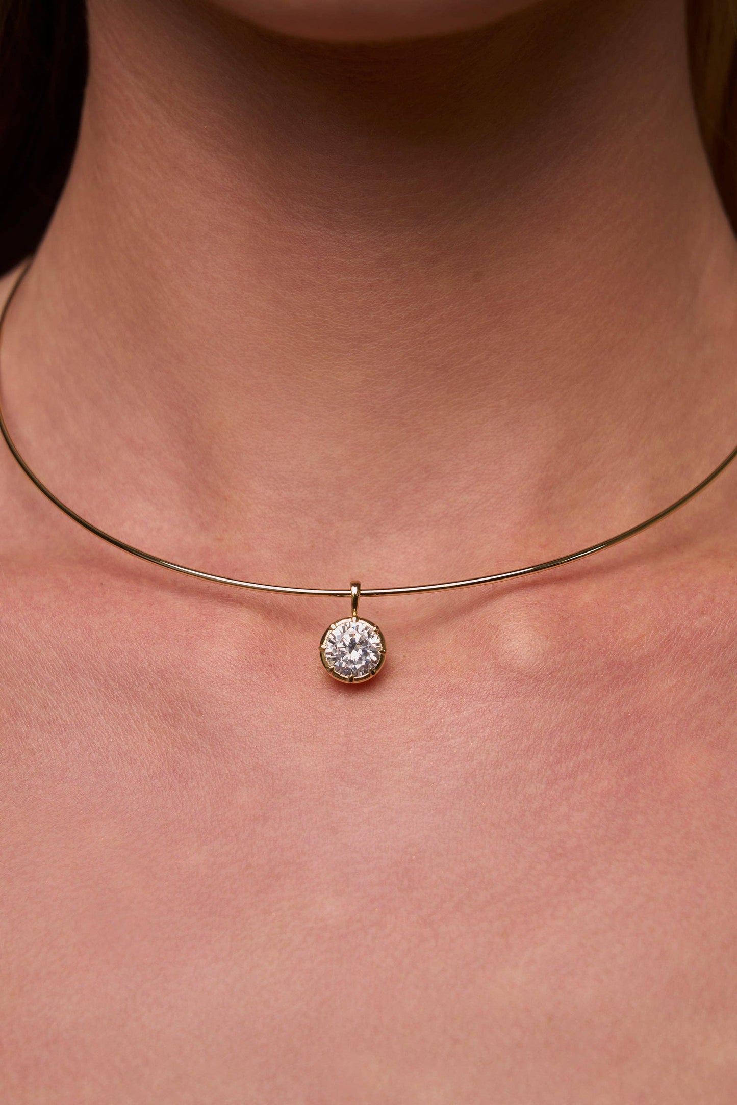 Mara Round Charm: Two Tone