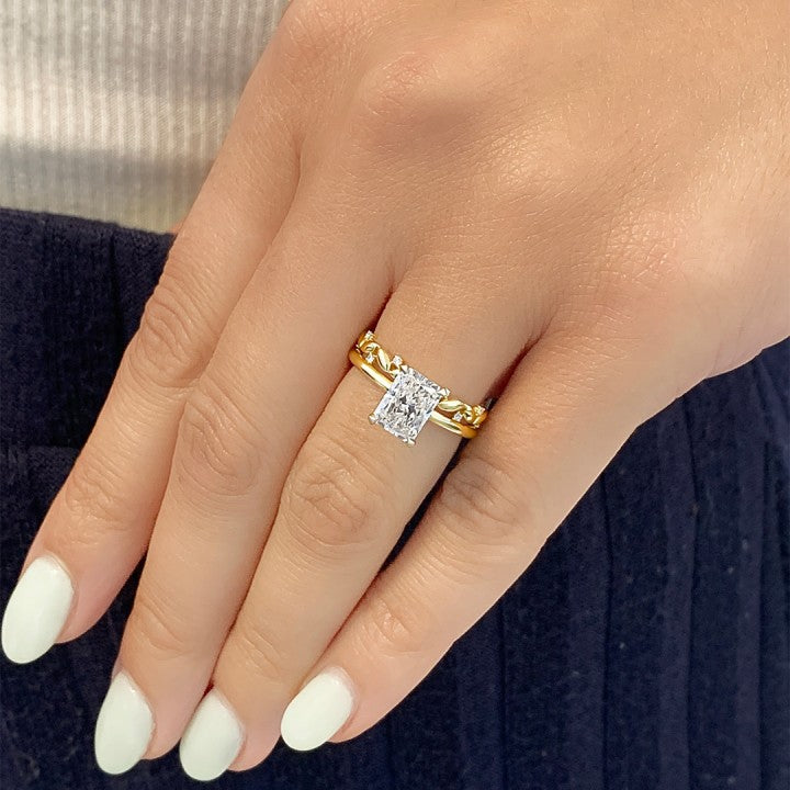 1.50 ct Radiant-Cut Diamond Solitaire Engagement Ring