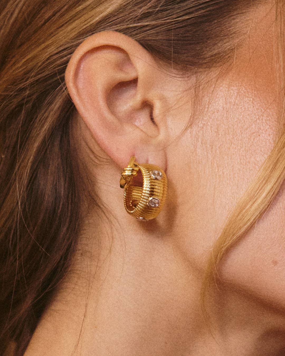 Georgia Ridged Hoops