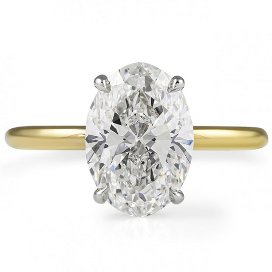 2.75 ct Oval-Cut Diamond Solitaire