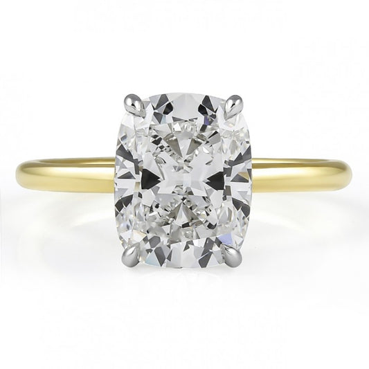 2.88 ct Cushion-Cut Diamond Solitaire
