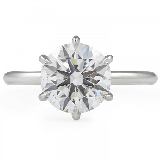 2.58 ct Round Brilliant Diamond Six-Prong Solitaire