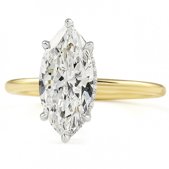 1.90 ct Marquise-Cut Diamond Solitaire Engagement Ring